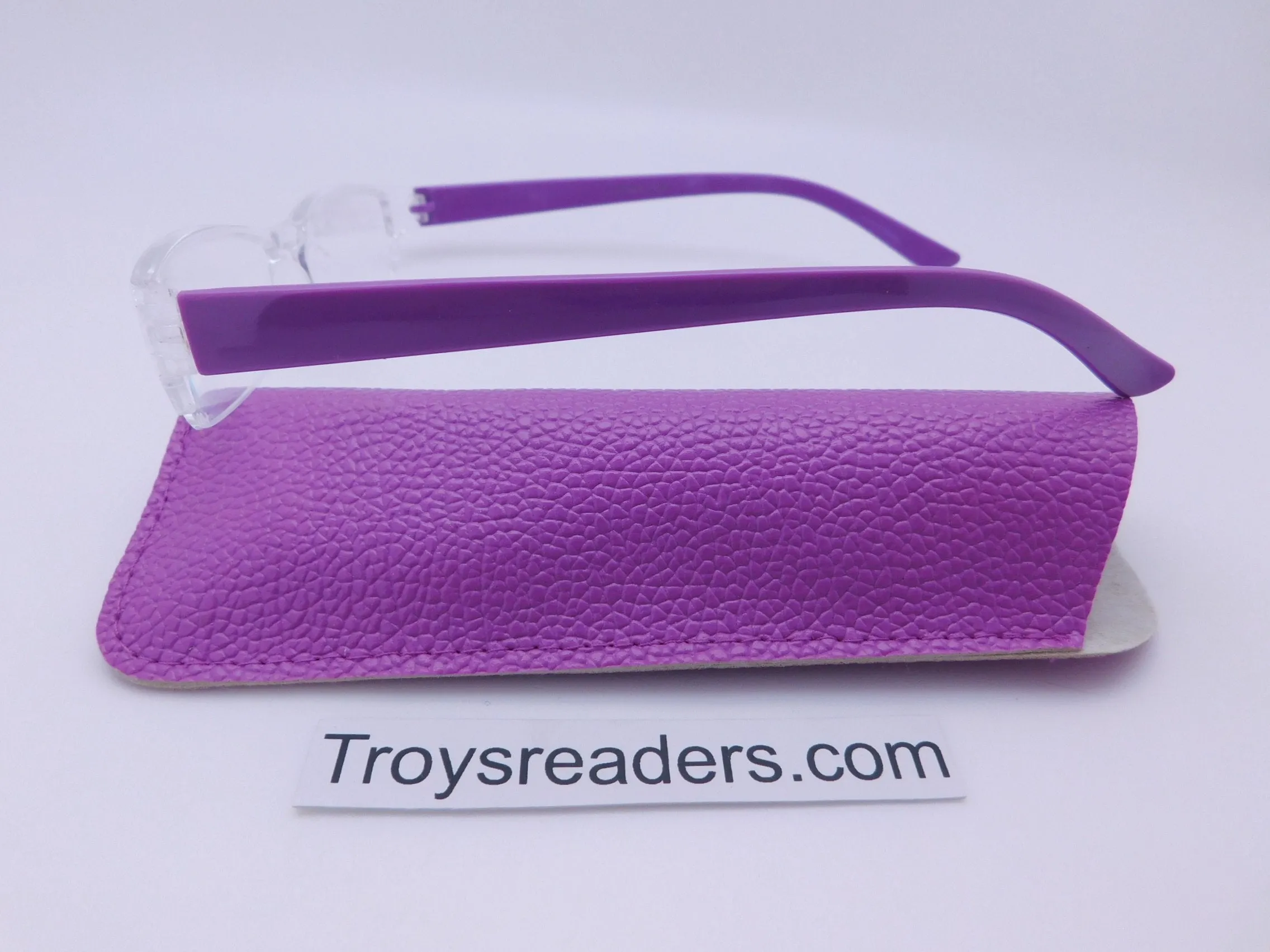 Pastel Rimless Readers With Case in Five Colors