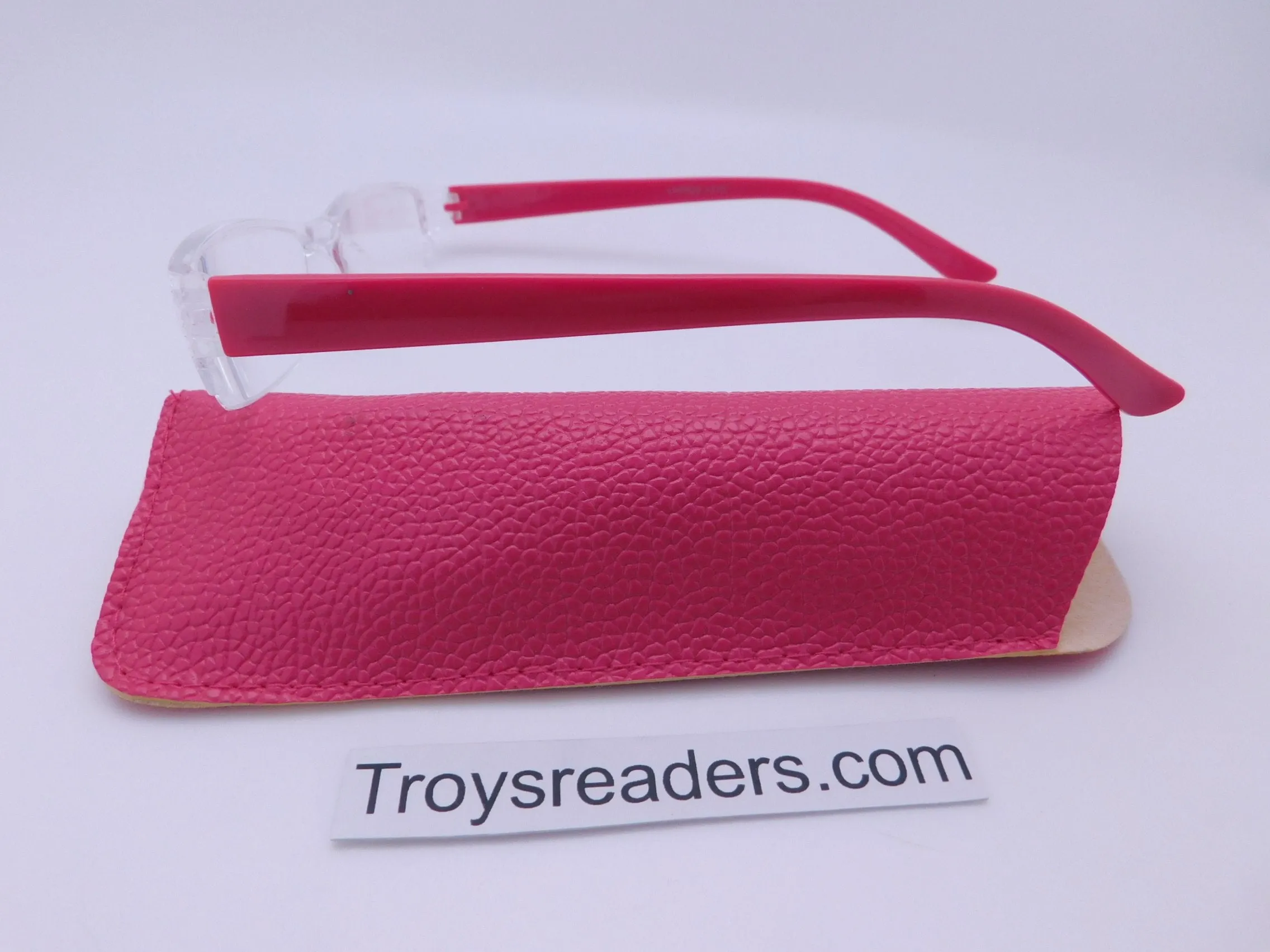 Pastel Rimless Readers With Case in Five Colors