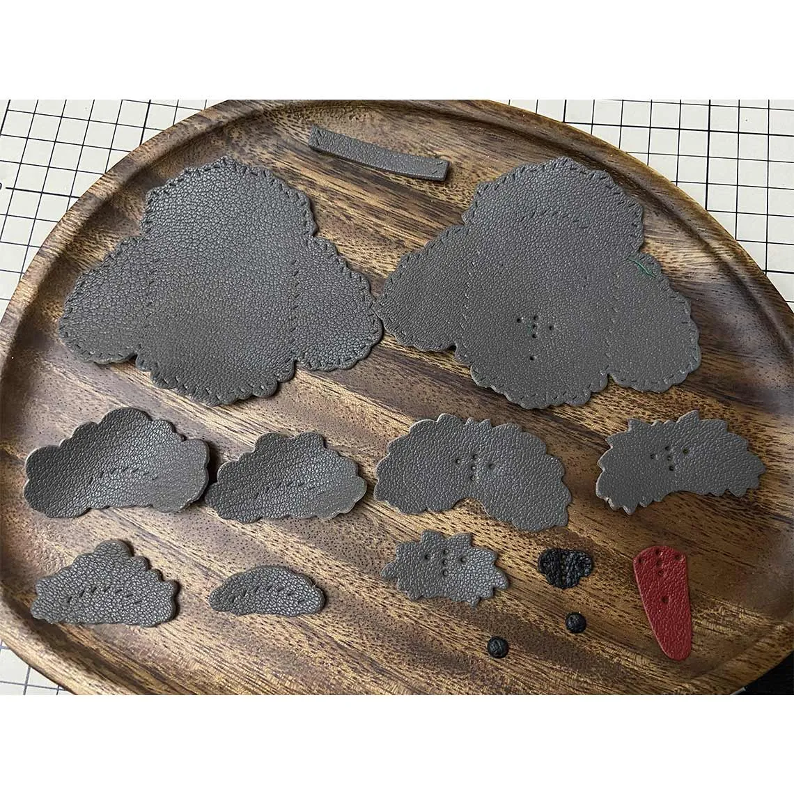 POPSEWING® Sheep Leather Teddy Dog Keychain DIY Kits