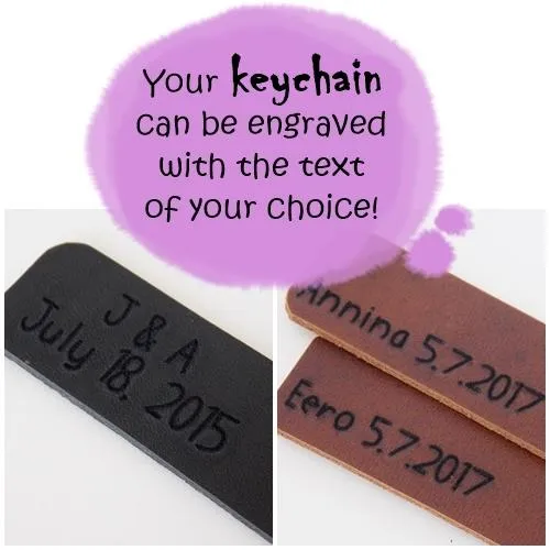 "BELIEVE" Inspirational Leather Keychain