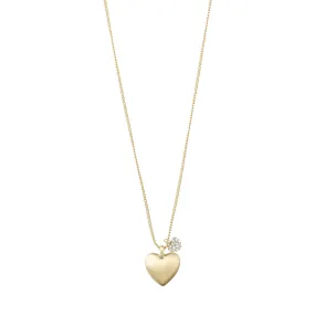 SOPHIA heart pendant necklace gold-plated