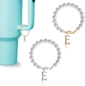 Stanley Charms - 2PCS Stainless Steel Letter Charm Accessories for Stanley Cup and Simple Modern Tumbler, Initial Name ID Personalized Handle Charm for Stanley Tumbler