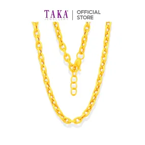 TAKA Jewellery 916 Gold Long Necklace Links