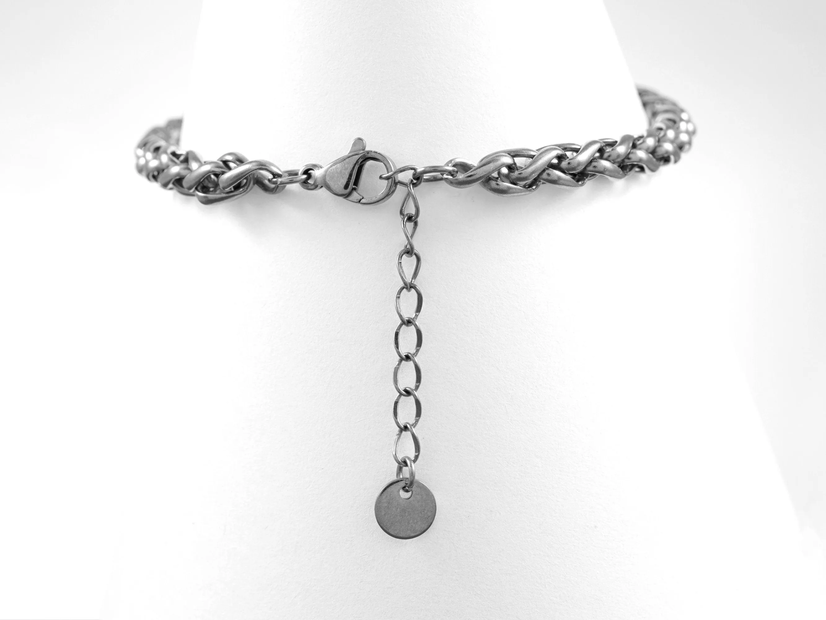 Thick Chain Bracelet with single Freshwater Pearl