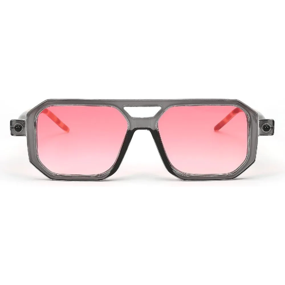 Vintage Square 70s Aviator Sunglasses Classic Retro Stylish Frame for Women and Men