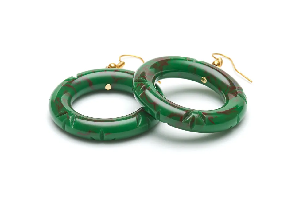 Wide Fern Fakelite Bangle