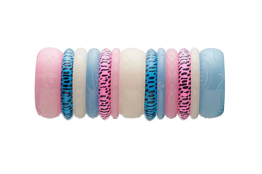 Wide Frosty Fakelite Bangle