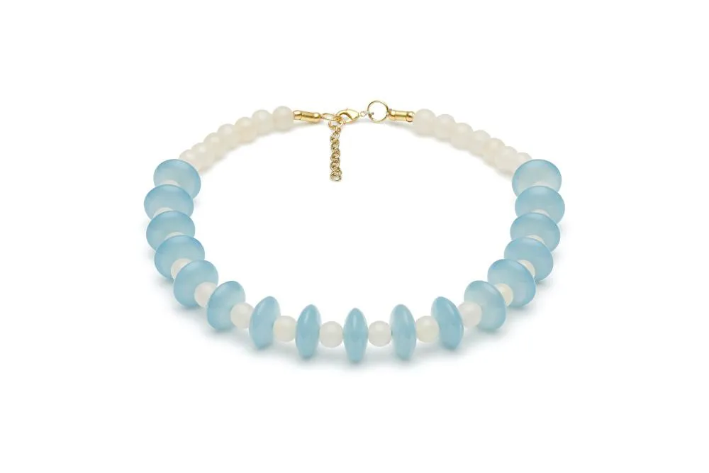 Wide Frosty Fakelite Bangle