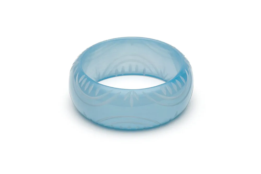 Wide Frosty Fakelite Bangle
